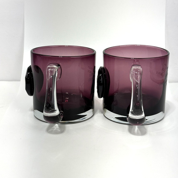 Vtg Wedgwood HM Queen Elizabeth II & HRH Prince Philip Silver Jubilee Glass Mug - Picture 8 of 16